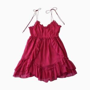 NA-KD Hot Pink Ruffled A-Line Mini Dress Size 38 (US 6)
